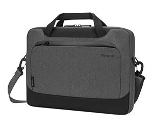 Targus Cypress Slimcase con EcoSmart progettato per i viaggiatori d'affari e la scuola adatta per laptop/notebook fino a 14 pollici, grigio (TBS92602GL)