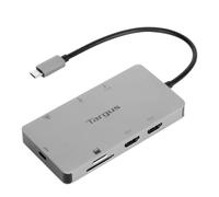 Targus Docking station USB-C doppia HDMI 4K con PD Pass-Thru da 100 W, grigio (DOCK423EU)