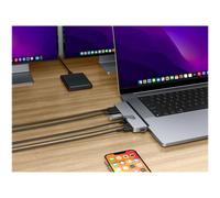 Targus HYPER HD575-GRY-GL USB 3.2 Gen 1 (3.1 Gen 1) Type-C 1.4/2.2 10,100,1000