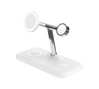 Targus Hyper HyperJuice Qi2 4 in 1 Charging Stand White 4 1 HJ3004WHGL