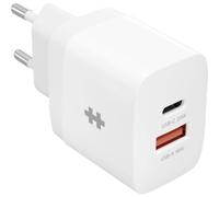 Targus HyperJuice Alimentatore 20 W, 18 W USB-C®, USB-A Bianco Presa di