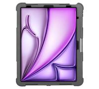 Targus SafePort THD968GL - Custodia Rugged Max per iPad Air 13" (M2 e iPad Pro 12,9 pollici), testata contro le cadute MIL-STD, protezione schermo, cavalletto, cinghia da polso, porta pennino