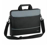 Targus TBT238EU borsa per laptop 39,6 cm [15.6] Nero, Grigio (Targus Intellect 15.6 UltraBook Top loading case in Black - TBT23