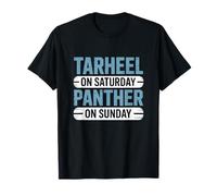 Tarheel su Sabato Pantera Domenica Fan Divertente Vintage Maglietta