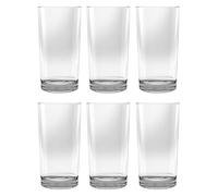TarHong Montana Heavy Base Jumbo Drinkware, plastica di alta qualità, infrangibile, per interni ed esterni, trasparente, 680,4 g, set da 6