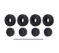 Tariera RC Crawler Ruota con in plastica Design ad alto realismo Durevole per le auto crawler SCX24 1/24 Assiale set da 4 pezzi