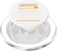 Tariffa oraria di un architetto retrò disegni divertenti presenti PopSockets PopGrip per MagSafe