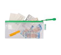Tarifold 509045 Zip Tasche Zipper, DIN lungo, PVC, Verde