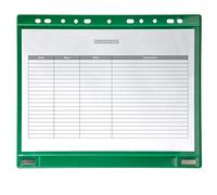 Tarifold Buste Forate Per Supporti Magnetici Ad Anelli, A4, Verdi, conf. 5 pezzi