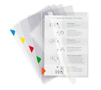 Tarifold es 511559 - Confezione da 5 cartelline A4 + PVC con patta, Long Life extra resistenti - Grande capacità, colori assortiti, 5U