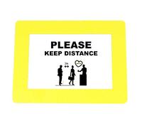 Tarifold Fr 197624 - Cornice adesiva, formato A4, per segnaletica personalizzata, confezione da 10 pezzi, colore: giallo