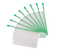 Tarifold Fr 509025 - Lotto di 8 buste in plastica A5 con chiusura lampo, per documenti, cartelle trasparenti, per ufficio, viaggio, scuola, casa, colore verde