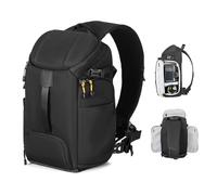 TARION Borsa a Tracolla per Fotocamera Borsa a Tracolla Singola Borsa da Viaggio per Fotografia Impermeabile Zaino Imbottito Zaino Antiurto con Parapioggia (HX-S, Nero)