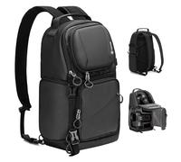 TARION Borsa a tracolla per fotocamera compatta: zaino 2 in 1 per fotocamera convertibile e borsa a tracolla, 9 l, con accesso laterale, impermeabile, per fotografia di viaggio, per fotocamere DSLR
