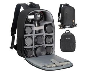 TARION Camera Bag DSLR Camera Backpack with Waterproof Raincover Laptop Compartment Photography Backpack Case Photo Bag for Women Men Photog