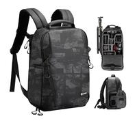TARION IT Zaino per Fotocamera TR-L-GrBk, Grigio e Nero, Unisex-Adulto