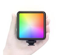 TARION Luce video RGB per fotocamera: Illuminazione Vlog LED a colori dimmerabile 2500-7000K Luce brillante sulla fotocamera 1800mAh Ricaricabile con per Fotografia DSLR Fotocamera Gopro RPL-01