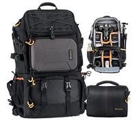 TARION Pro PB-01 Zaino Fotografico Grande per Fotocamera e Laptop 15.6" | Set Zaino e Borsa a Tracolla per Reflex, Obiettivi e Treppiede Ideale per Viaggio Trekking e Fotografia Professionale
