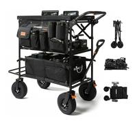 TARION Carrello Fotografico con Ruote Pieghevole: Leggero Facile da Montare e Smontare Compatto per Trasporto Con Piastra Estensibile Manico Regolabile e Borsa Portaoggetti Titanrig Cart Pro
