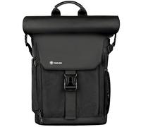 TARION SP01 Zaino per fotocamera Borsa per fotocamera in tela con scomparto per laptop rimovibile Zaino per fotografia con copertura antipioggia impermeabile Nero