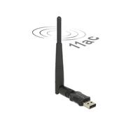 Tarjeta de Red Delock 12462 USB 2.0 Wi-Fi 5 433 Mbit/s Banda Doppia Nera