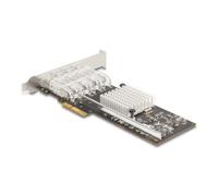 Tarjeta de Red Delock 88342 PCI Express x4 4x SFP 1 Gbps Server