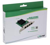 Tarjeta de Red InLine 51127B PCI Express 4x Gigabit RJ45 Low Profile