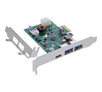 Tarjeta de Red InLine 76661M PCIe USB 3.2 Gen 1 5 Gbit/s USB-C 6-pin