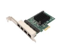 Tarjeta de red PCIE, tarjeta de red PCIe Gigabit, tarjeta PCIe Wi Fi para PC, adaptador de servidor PCIe Gigabit Ethernet Plug and Play de 4 puertos para PC de escritorio y