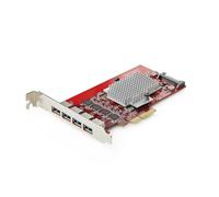 Tarjeta de Red StarTech P10Q4A-USB-CARD PCIe USB 3.2 Gen 2 10 Gbps 4 Porte