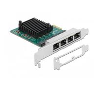 Tarjeta di Rete DeLock 89025 PCI Express 4 Porte Gigabit LAN Low Profile