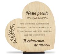 Tarjeta regalo de despedida madera Detalle tarjeta regalo original despedida