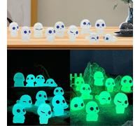 TARKDAK 20PCS Principessa Mononoke Luminoso Albero degli Elfi Figurine in Resina Baumelfen Decorazione Fantasmi per Giardino Balcone Patio Micro Paesaggio, B