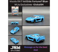 Tarmac Works Mazda RX-7 VeilSide Fortune7 - Blu Global64 1/64