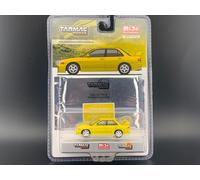 Tarmac Works Mitsubishi Lancer GSR Evolution III Giallo Con Carte Global64 1/64
