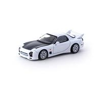 Tarmac Works T64G-012-WH RX-7 (FD3S) A-Spec RHD (guida a destra) Bianco casto con cappuccio in carbonio Global64 Serie 1/64