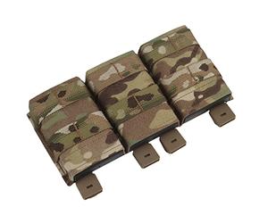 Tarnnetz Tactical Molle Fast Triple 5.56mm Pochette de magazines Poche pour porte-bagages à trois chargeurs en nylon Shorty Mag Pouch per Airsoft Caccia Tiro Sport CP