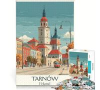 Tarnów Poster Puzzle da 1000 pezzi per adulti | Assemblaggio di modelli Aiuta l'esercizio del cervello Riduzione dello stress Regali 26x38cm