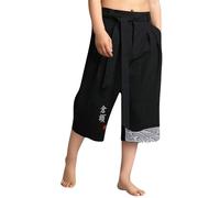 Taro Pantaloni Giapponesi Bambini Ragazzo Baggy 3/4 Pantaloni Corti Taro per Ragazzi in Lino Abbigliamento Kimono Tradizionale Giapponese con Coulisse Pantaloni 4-15 Anni