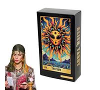 Tarocchi Cards, 78-Card Oracle Tarots Deck, versione completa inglese, Portable Divination Cards on Future and Past Insight, Spiritual Guidance for Beginners and Experts