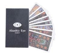 Tarocchi Cards, Fate Divination Deck, 79-Cards Misterious Art Eye, Fusion of Mysterious Art, Spiritual Insight Exploration for Party, Holiday Gathering, Outdoor Travel, 10,5 x 6,2 cm