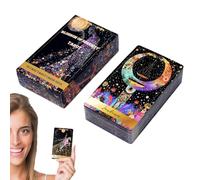 Tarocchi Cards, Fate Divination Deck, Tabletop Oracle Game, 78-Piece Fortune Telling Set, Mystical Cardboard Design, for Parties, Holidays, Family, Spiritual Fun and More