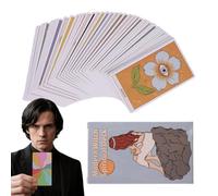 Tarocchi Cards, Oracle Deck, Fate Divination Cards, Portable 60-Count Entertainment Set with Guide, Family Game Kit for Home Club Vacation Workplace Outdoor, 3,94 x 2,36 pollici