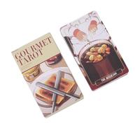 Tarocchi Cards, Oracle Deck, Psychological Divination Set with Unique Theme, Table Board Game Gourmet Insight Practice, 78 Card Collection for Beginners and Experts