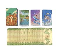 Tarocchi Cards, Pocket Size Spirit Deck, 78 Card Set, Tarocchi Guide Book, Yearly Theme, Compact 10,5 x 6,2 cm, 4,13 x 2,44 pollici, Design, Ideal for Divination, Astrology, Reading, Adventure