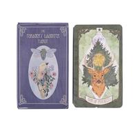 Tarocchi Cards, Tarocchi Deck, Nature Inspired Whimsical Art Mistical Energy Coated Finish Smooth Texture, Fortune Telling Game for Beginners and Experts, 4,13 x 2,48 pollici