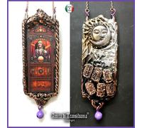 tarocchi carta oracolo cartomanzia cartomante gioiello donna talismano sole luna