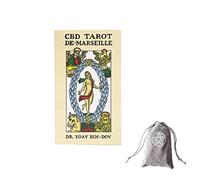 Tarocchi CBD di Marsiglia,CBD Tarot De Marseille,with Bag,12X7 Funny Game