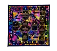 Tarocchi Cloth, Beginners Altar Mat, Classic Divination Mat, 19,69 x 19 in Soft Fabric Card Readings, Portable Spirit Reading Mattress for Spiritual Practices