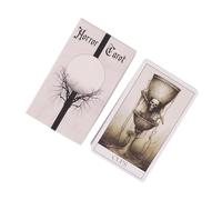 Tarocchi da scrivania, mazzo Oracle Horror, Pacchetto divinazione psicologica, set di gioco portatile, 78 carte, ideale per lettura futura, approfondimento passato, guida spirituale, intrattenimento